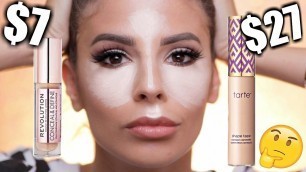 'DUPES! NEW MAKEUP REVOLUTION VS. TARTE SHAPE TAPE CONCEALER'
