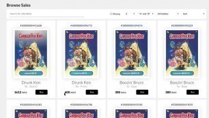 'Trading GARBAGE PAIL KIDS cards on WAX'