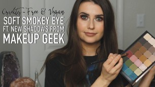 'Cruelty-Free Smoky Eye look ft NEW vegan Makeup Geek Shadows  - Logical Harmony'