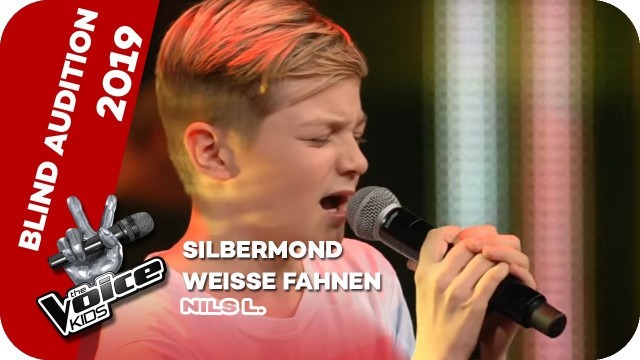 'Silbermond - Weiße Fahnen (Nils L) | Blind Audition | The Voice Kids 2019 | SAT.1'