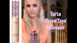 'NEW --Tarte-- SHAPE TAPE Concealer Review || Acne Prone Skin || Mia Scores ||'
