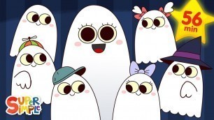 'Six Little Ghosts | + More Halloween Songs for Kids | Super Simple Songs'