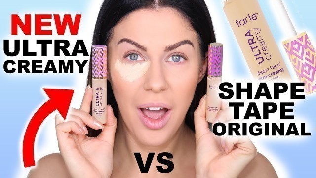 'NEW TARTE SHAPE TAPE ULTRA CREAMY CONCEALER VS ORIGINAL!! IS IT WORTH THE HYPE??'
