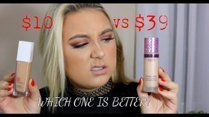 'TARTE SHAPE TAPE FOUNDATION DUPE!!! $10 VS $39 OMG!!'