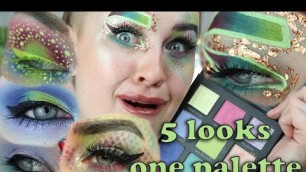 'Lethal Cosmetics x TheresaIsDead Lethal is Dead Eyeshadow palette 5 looks and one review'