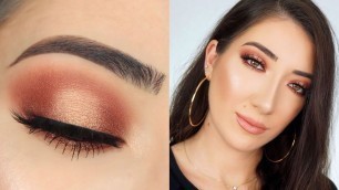 'WARM HALO SMOKEY EYE MAKEUP TUTORIAL'