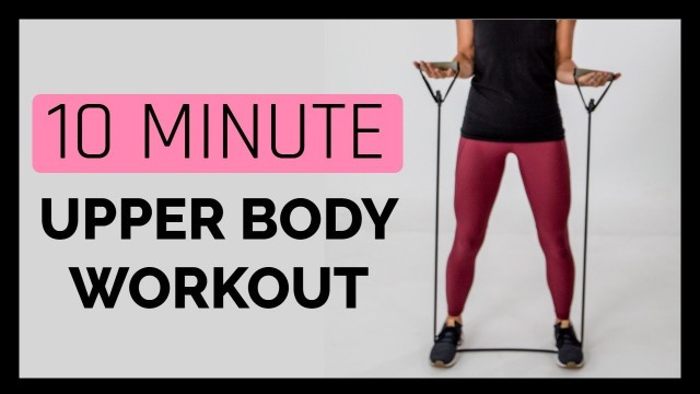 'Upper Body Resistance Band Workout- Workout In A Mirror'