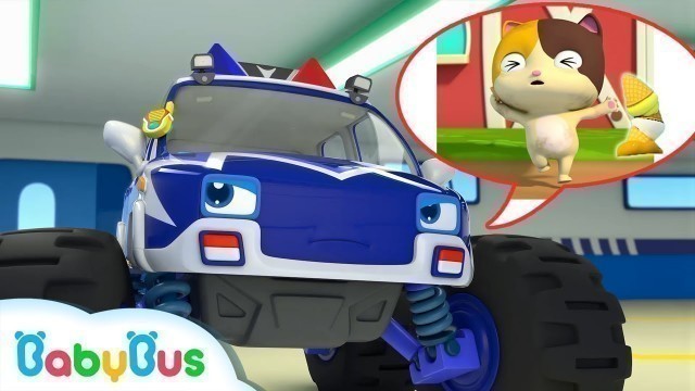 'Super Monster Police Car | Baby Kitten\'s Ice Cream | Super Rescue Team | Monster Fire Truck |BabyBus'