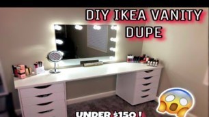 'DIY IKEA VANITY DUPE | UNDER $150'