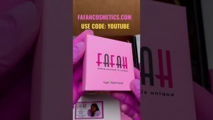 'BEST FOUNDATION POWDER | Vegan and crueltyfree foundation | fafah cosmetics | Makeup look #shorts'