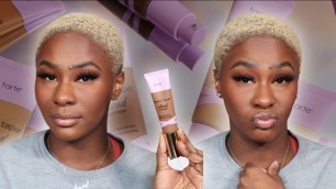 'TARTE SHAPE TAPE CLOUD COVERAGE FOUNDATION REVIEW | 8HRS WEAR TEST | OKAY CONNIE'