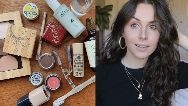 'Zero Waste Makeup Routine | plastic free & natural brands and products THAT WORK!'