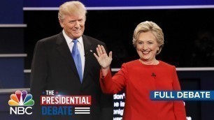 'The First Presidential Debate: Hillary Clinton And Donald Trump (Full Debate) | NBC News'