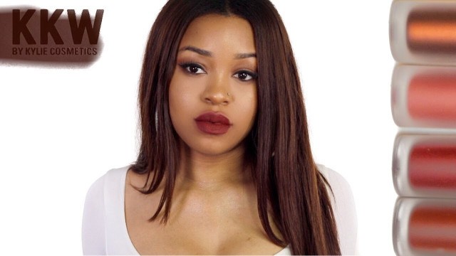 'ROUND 2 KKW X KYLIE LIP COLLECTION + SWATCHES'