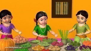 'Kuragayalu - Vegetables - 3D Animation Telugu Rhymes for children'
