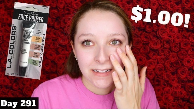 'LA Colors Clear Smoothing Face Primer Review | Dollar Tree Makeup | Day 291'
