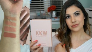 'KKW x Kylie Cosmetics Review & Swatches!'