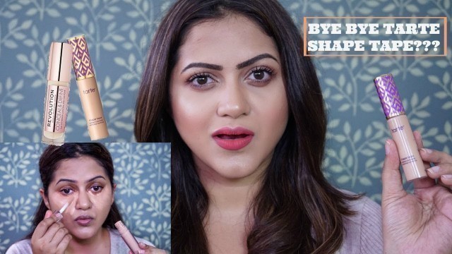 'TARTE SHAPE TAPE DUPE?? | MAKEUP REVOLUTION CONCEALER REVIEW | GoGlam'