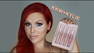 'KKW & KYLIE COSMETICS NUDE LIQUID LIPSTICKS | Review & Swatches!'