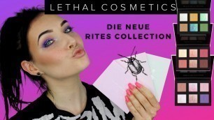 'Lethal Cosmetics - Rites Collection I 3 Paletten - 3 Looks I Swatches & Review'