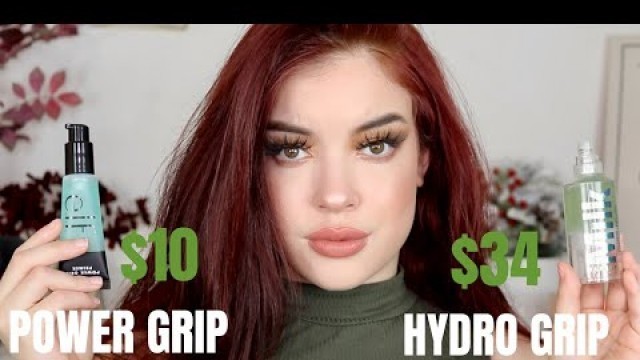'ELF COSMETICS POWER GRIP PRIMER!! MILK HYDRO GRIP DUPE?'