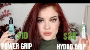 'ELF COSMETICS POWER GRIP PRIMER!!  MILK HYDRO GRIP DUPE?'