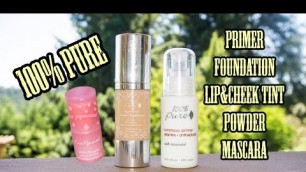 '100% Pure Makeup Review l Vegan Makeup l xolivi'