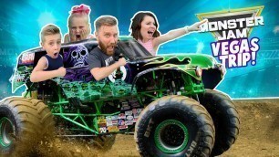 'MONSTER JAM in REAL LIFE! (Kids ride Real Monster Trucks) KIDCITY'