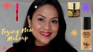 'Trying New Makeup - Chatty Get Ready With Me In Hinglish | Ruby\'s Organics, WOW Vitamin C Cream'