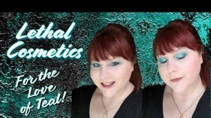 'LETHAL COSMETICS Single Eyeshadows | For the Love of Teal | Incredible Brand from Germany!'