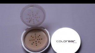 'Colorbar flawless air brush finish loose powder review. best loose powder for bridal makeup |'