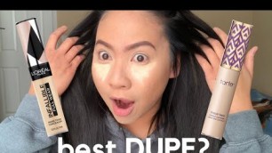 'BEST DUPE FOR TARTE SHAPE TAPE??!! | LOREAL INFALLIBLE FULL WEAR CONCEALER'