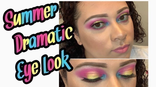 'Summer Dramatic Eye Look | BhCosmetics 28 Foil Eye shadow palette |2019'