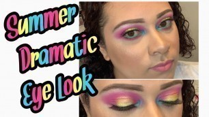'Summer Dramatic Eye Look | BhCosmetics 28 Foil  Eye shadow palette |2019'