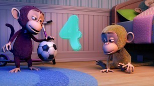 'Ten in the Bed + Five Little Monkeys |  Nursery Rhymes & Kids Songs | LooLoo Kids'