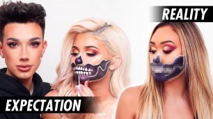 'Attempting a James Charles x Kylie Jenner Halloween Makeup Tutorial'