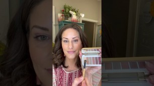 'Mini Eyeshadow Tutorial with JANE Iredale Naturally Matte and Naturally Glam. Peach eyeshadow.'
