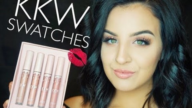 'KKW LIPSTICK SWATCHES | Kim Kardashian + Kylie Cosmetics Collab'