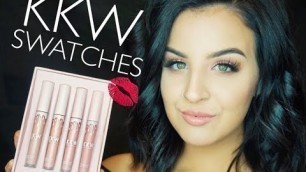 'KKW LIPSTICK SWATCHES | Kim Kardashian + Kylie Cosmetics Collab'