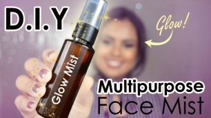'DIY Multipurpose Brightening Face Mist For Glowy Skin - Homemade Primer, Makeup Setting Spray, Toner'