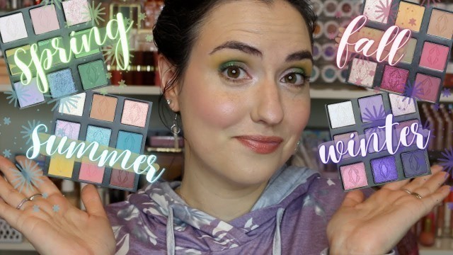 'Custom Lethal Cosmetics Palettes Inspired by Spring, Summer, Fall + Winter | Swatches + Tutorial'
