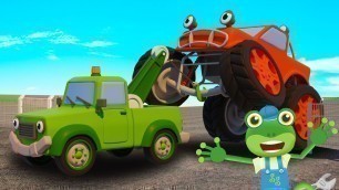 'Tilly the Tow Truck Rescues Max the Monster Truck | Gecko\'s Garage | Educational Videos For Kids'