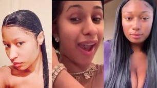 'Nicki Minaj, Cardi B And Megan Thee Stallion Without Makeup.'