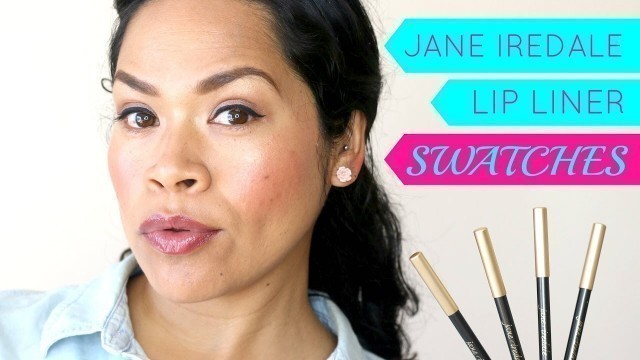 'Jane Iredale Lip Liner Swatches'