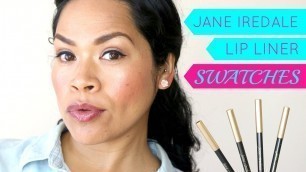 'Jane Iredale Lip Liner Swatches'