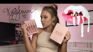'KKW x  KYLIE COSMETICS REVIEW'