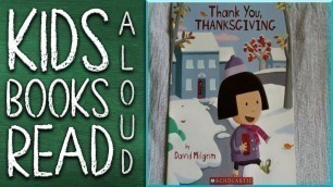 'Read With Me - THANK YOU THANKSGIVING - Kids Book Read Aloud - Kids book Read Along'