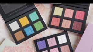 'Lethal Cosmetics - Destiny, Memento and Roots Palettes - Swatches and Looks - Indie Makeup'