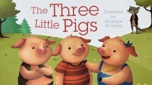 'The Three Little Pigs - Read aloud in fullscreen with music and sound effects!'