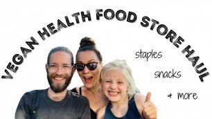 'VEGAN Health Food Store HAUL // PLANT-BASED SNACKS, Vegan Sunscreen, and Cosmetics'